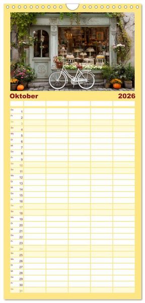 Produktbild: Familienplaner 2026 - Mit Herz und Hand, Ich bin B&auml;cker mit 5 Spalten (Wandkalender, 21 x 45 cm) CALVENDO