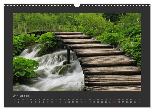 Produktbild: FALLENDE WASSER (Wandkalender 2026 DIN A3 quer), CALVENDO Monatskalender