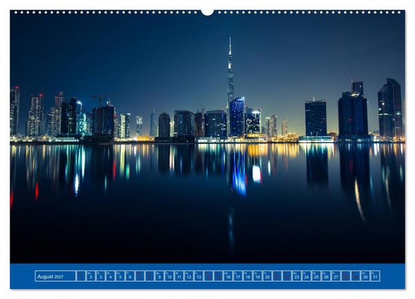 Produktbild: Metropolen - Asiens sch&ouml;nste St&auml;dte bei Nacht (Wandkalender 2027 DIN A2 quer), CALVENDO Monatskalender