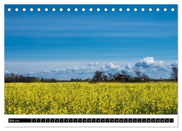 Produktbild: Tr&auml;umende Bilder - Die Nordseehalbinsel Eiderstedt (Tischkalender 2026 DIN A5 quer), CALVENDO Monatskalender