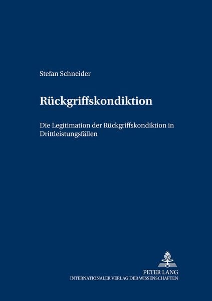 Produktbild: Rueckgriffskondiktion