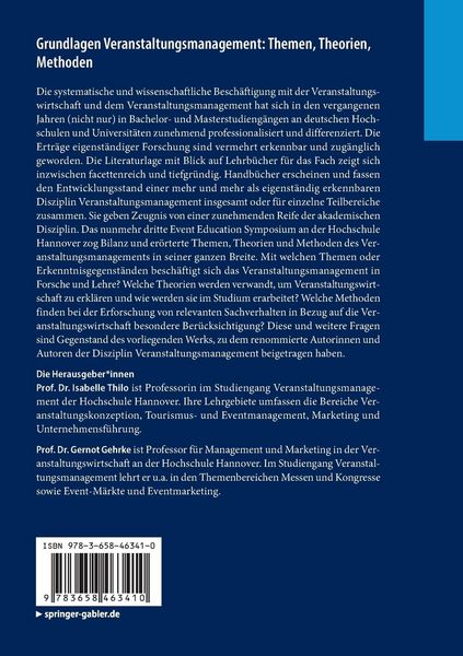 Produktbild: Grundlagen Veranstaltungsmanagement: Themen, Theorien, Methoden