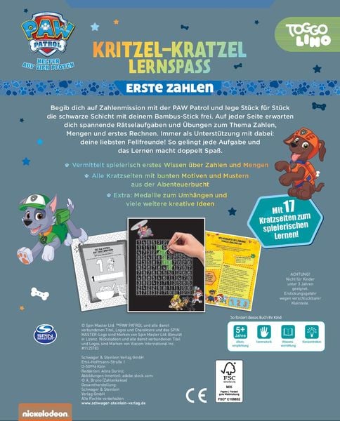 Produktbild: PAW Patrol Kritzel-Kratzel-Lernspa&szlig;: Erste Zahlen