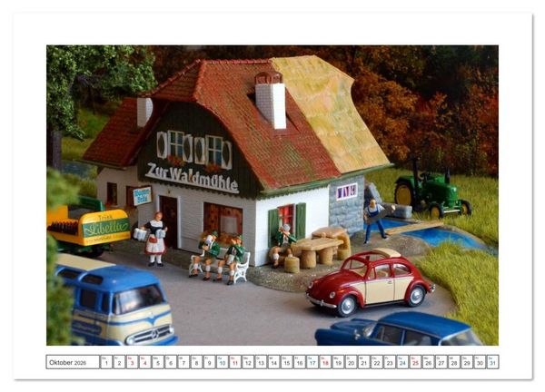Produktbild: Architektur in Miniatur (hochwertiger Premium Wandkalender 2026 DIN A2 quer), Kunstdruck in Hochglanz
