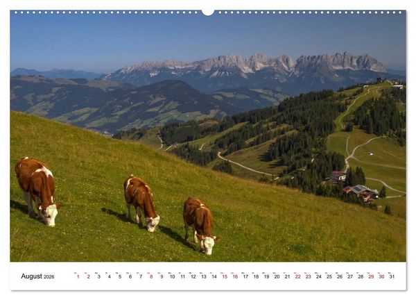 Produktbild: Kitzb&uuml;hel, Sportstadt und Wanderparadies (Wandkalender 2026 DIN A2 quer), CALVENDO Monatskalender