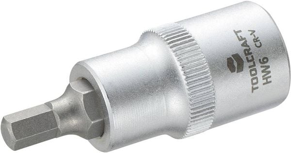 'TOOLCRAFT 816156 Innen-Sechskant Steckschlüssel-Bit-Einsatz 6mm 1/2' (12.5 mm)'