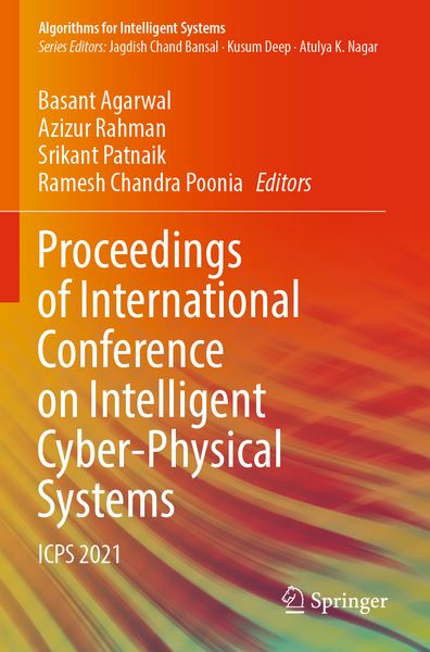 Produktbild: Proceedings of International Conference on Intelligent Cyber-Physical Systems