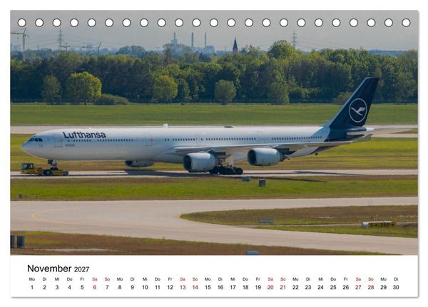 Produktbild: Airbus A340 Der fliegende Bleistift (Tischkalender 2027 DIN A5 quer), CALVENDO Monatskalender