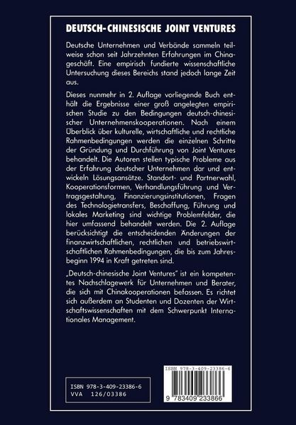 Produktbild: Deutsch-chinesische Joint Ventures