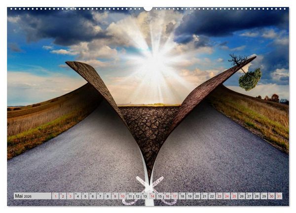 Produktbild: Surrealer Traum (hochwertiger Premium Wandkalender 2026 DIN A2 quer), Kunstdruck in Hochglanz