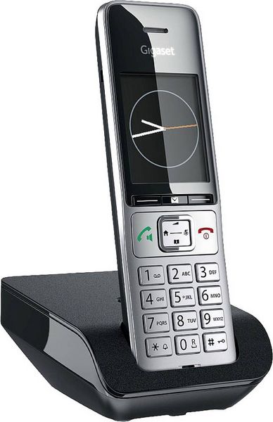 Produktbild: Gigaset COMFORT 500 DECT, GAP Schnurloses Telefon analog Babyphone, Freisprechen, f&uuml;r H&ouml;rger&auml;te kompatibel, Headsetanschluss