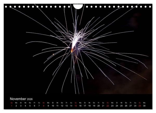 Produktbild: Feuerwerk (Wandkalender 2026 DIN A4 quer), CALVENDO Monatskalender