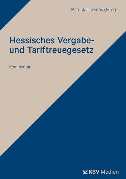 Produktbild: Hessisches Vergabe- und Tariftreuegesetz (HVTG)