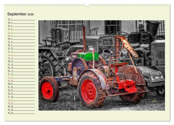Produktbild: Traktoren - Oldtimer (hochwertiger Premium Wandkalender 2026 DIN A2 quer), Kunstdruck in Hochglanz