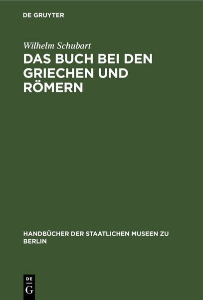 Produktbild: Das Buch bei den Griechen und R&ouml;mern