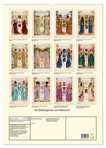 Produktbild: Die Ballk&ouml;niginnen von Aldenmoor (Wandkalender 2027 DIN A2 hoch), CALVENDO Monatskalender