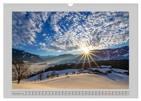 Produktbild: Gr&uuml;&szlig;e aus Saalfelden (Wandkalender 2026 DIN A3 quer), CALVENDO Monatskalender