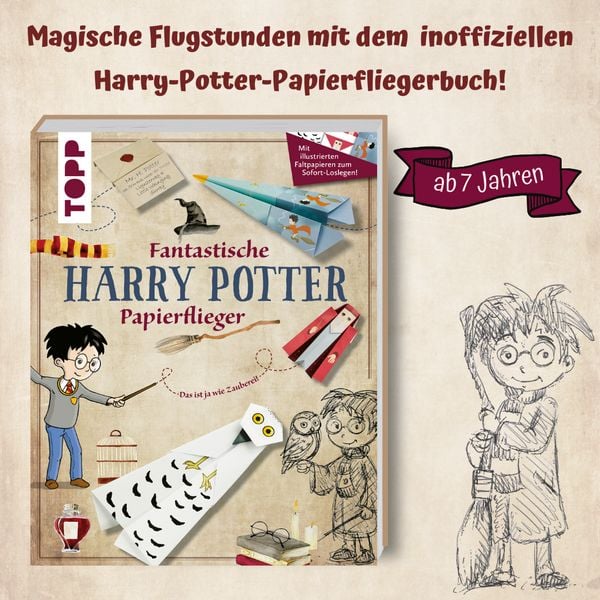 Produktbild: Fantastische Papierflieger f&uuml;r Potter-Fans