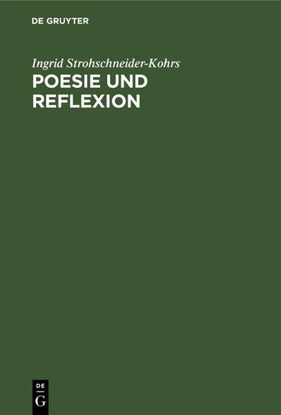 Produktbild: Poesie und Reflexion