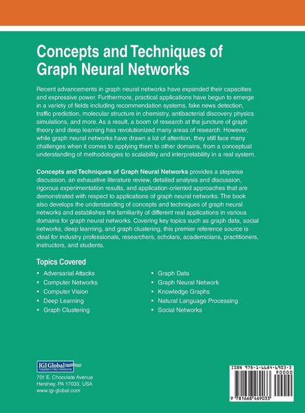 Produktbild: Concepts and Techniques of Graph Neural Networks