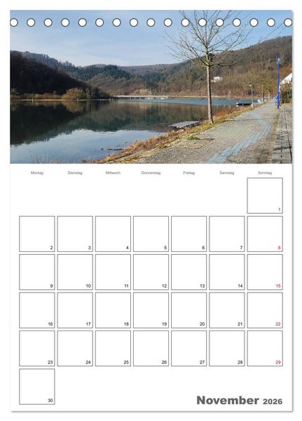 Produktbild: Hessens sch&ouml;nster See - Der Edersee (Tischkalender 2026 DIN A5 hoch), CALVENDO Monatskalender