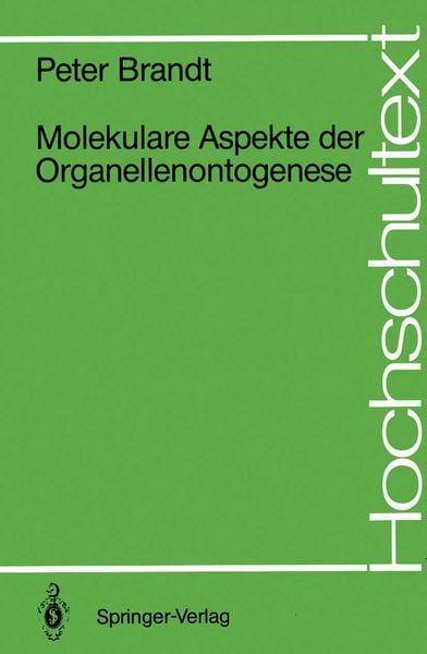 Produktbild: Molekulare Aspekte der Organellenontogenese