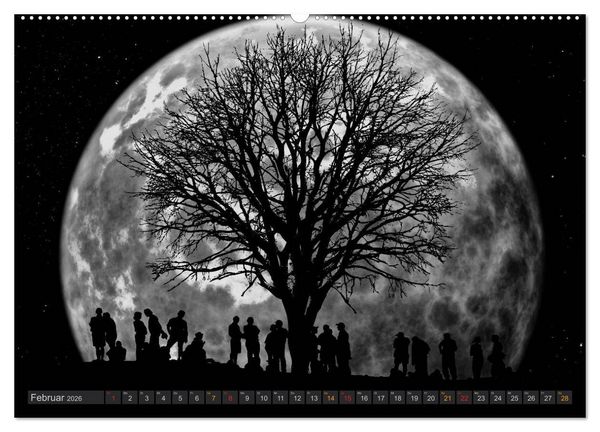 Produktbild: Sonne und Mond - faszinierend und anziehend (Wandkalender 2026 DIN A2 quer), CALVENDO Monatskalender