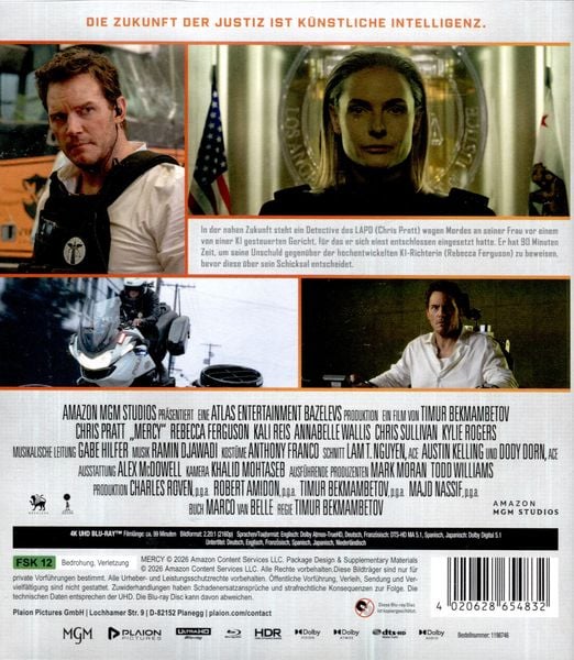 Produktbild: Mercy (4K Ultra HD) (+ Blu-ray)