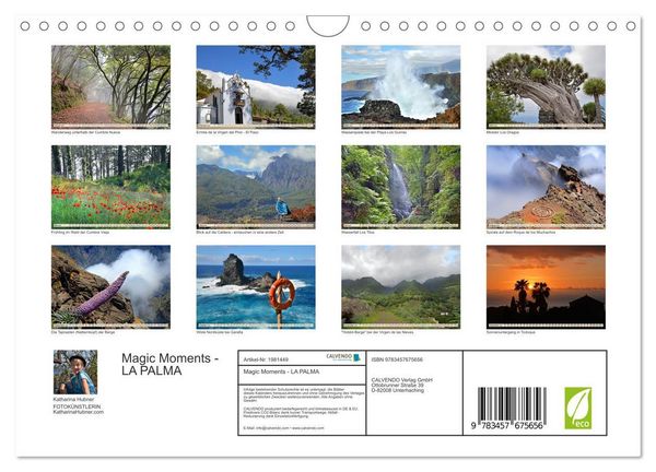 Produktbild: Magic Moments - LA PALMA (Wandkalender 2026 DIN A4 quer), CALVENDO Monatskalender