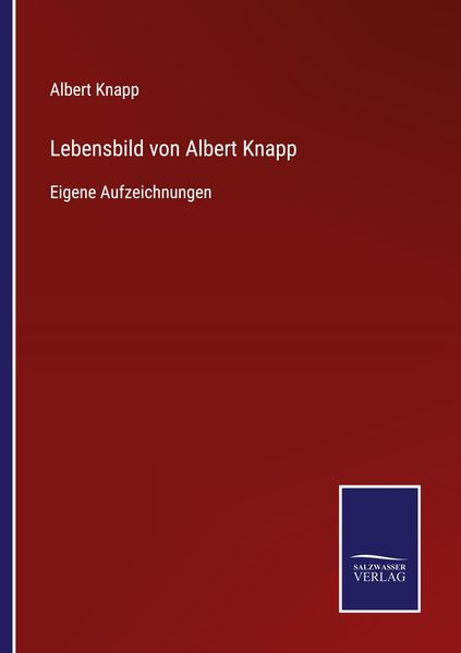 Produktbild: Lebensbild von Albert Knapp