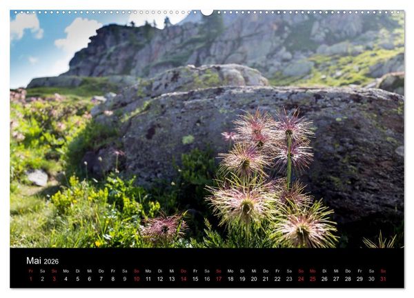 Produktbild: Grande Traversata delle Alpi - Wandern auf der GTA (hochwertiger Premium Wandkalender 2026 DIN A2 quer), Kunstdruck in Hochglanz