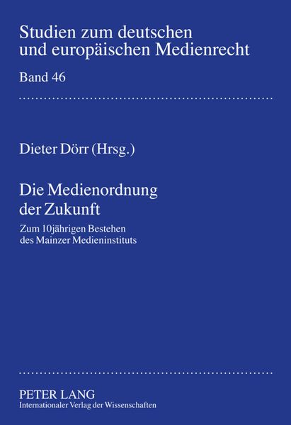 Produktbild: Die Medienordnung der Zukunft