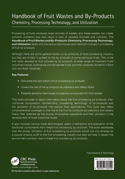 Produktbild: Handbook of Fruit Wastes and By-Products