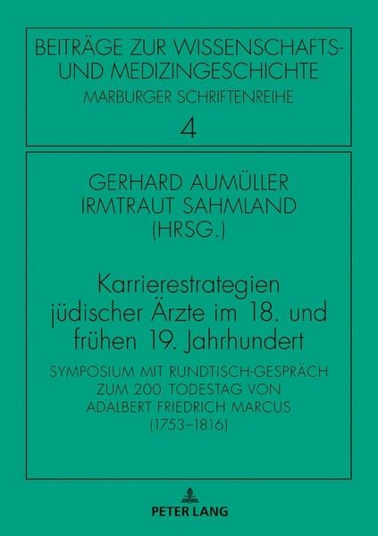 Produktbild: Karrierestrategien j&uuml;discher &Auml;rzte im 18. und fr&uuml;hen 19. Jahrhundert
