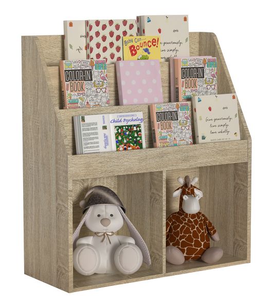 Produktbild: Holz Kinderregal B&uuml;cherregal Kinder Regal Besira M