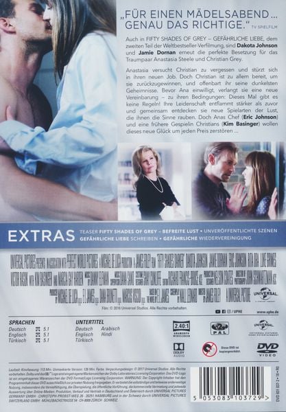 Produktbild: Fifty Shades of Grey - Gef&auml;hrliche Liebe