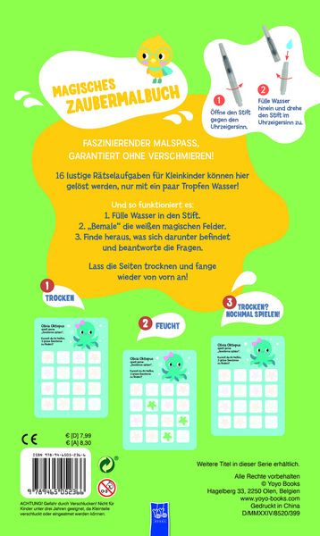 Produktbild: Magisches Zaubermalbuch - Gr&uuml;n (Elefant)
