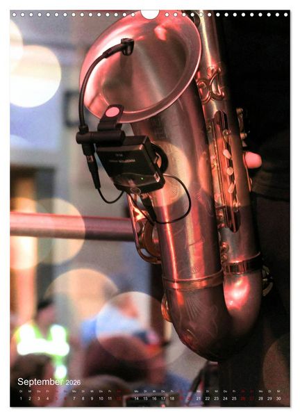 Produktbild: Saxophon live (Wandkalender 2026 DIN A3 hoch), CALVENDO Monatskalender