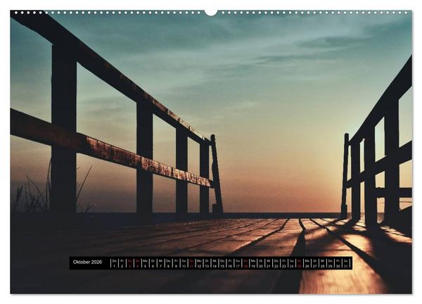 Produktbild: Abendlicht &uuml;ber der Nordsee (Wandkalender 2026 DIN A2 quer), CALVENDO Monatskalender