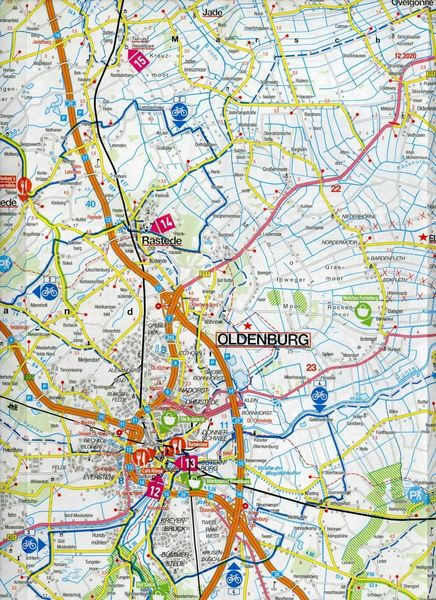 Produktbild: MARCO POLO Freizeitkarte 10 Oldenburg und Umgebung 1:100.000