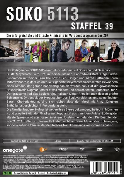 Produktbild: Soko 5113 - Staffel 39 [5 DVDs]
