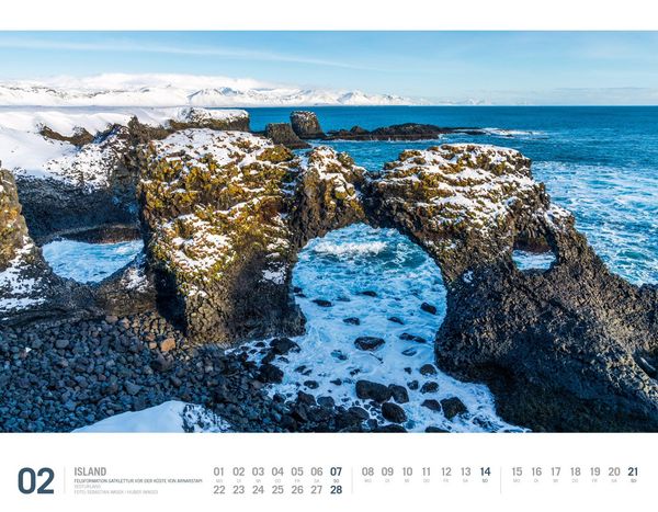 Produktbild: Island Kalender 2027 | Unterwegs zwischen Gletschern und Geysiren