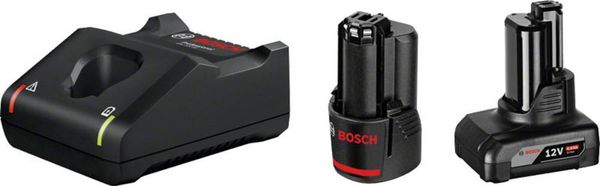 Bosch Professional GAL 12V-40 + 1x GBA 12V 2.0Ah + 1x GBA 12V 4.0Ah 1600A01NC9 Werkzeug-Akku und Ladegerät  12 V 2 Ah, 6