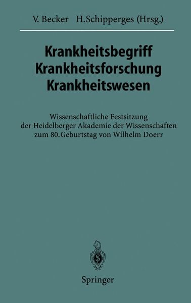 Produktbild: Krankheitsbegriff Krankheitsforschung Krankheitswesen