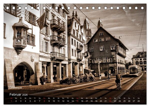 Produktbild: Gutes altes Z&uuml;rich (Tischkalender 2026 DIN A5 quer), CALVENDO Monatskalender