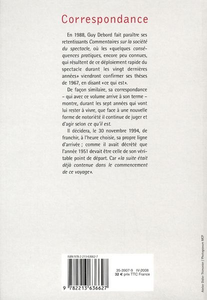 Produktbild: Correspondance, T.7 ; Janvier 1988 - Novembre 1994