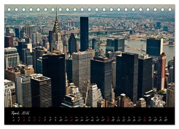 Produktbild: Ansichten einer Stadt: New York (Tischkalender 2026 DIN A5 quer), CALVENDO Monatskalender