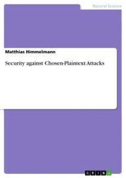 Produktbild: Security against Chosen-Plaintext Attacks