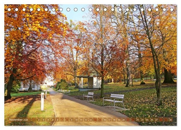 Produktbild: Bad Nenndorf, Kurpark-Impressionen (Tischkalender 2026 DIN A5 quer), CALVENDO Monatskalender