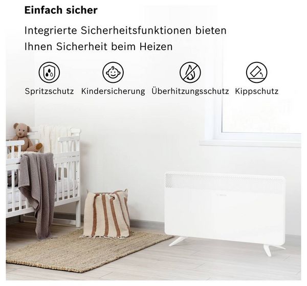 Produktbild: Bosch Home Comfort 7738345647 HC4000-25 Konvektor 2500W Wei&szlig;